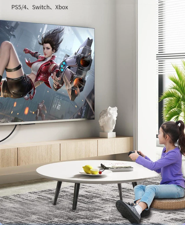 Alt view image 5 of 8 - HDMI 2.1 Soft PVC 4.92Ft / 1.5M HDMI2.1 AM to AM Cable 8K@60Hz 4K@120Hz Ultra High-Speed 48Gbps 28AWG Dynamic HDR for Apple TV PS4 PS5 8K TV HDTV Projectors