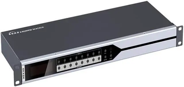Alt view image 2 of 7 - Genuine LKV818 4K 8x8 HDMI Matrix Switch 4Kx2K@30Hz HDMI1.4 YUV4:2:2 HD 3D Switcher 8 In 8 Out HDCP1.4 with IR Remote Control RS232