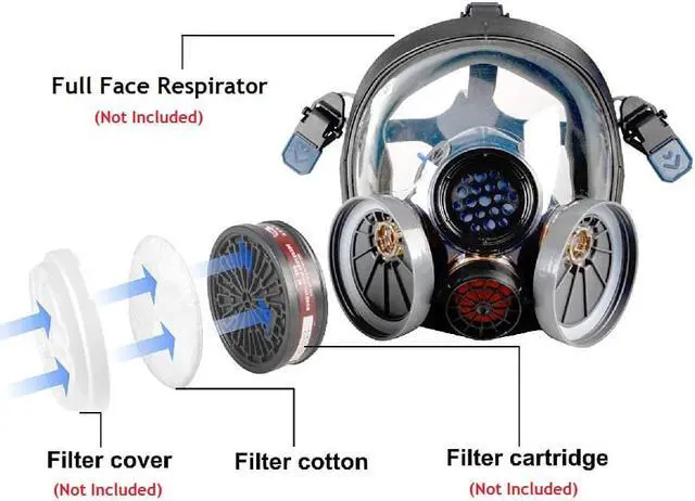 Alt view image 4 of 5 - Organic Vapor Cartridge Respirator Filter Cotton (50PCS)