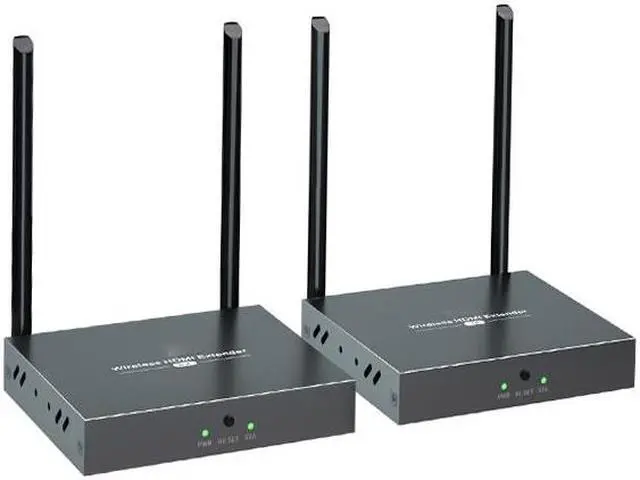 Alt view image 2 of 4 - (Only 1 Receiver) For Up to 656Ft,H.264 Wireless 1080P@60Hz Video Extender with Local Pass-through HDMI Loop-out Transmitter 4 Receivers Kit 200m with IR remote
