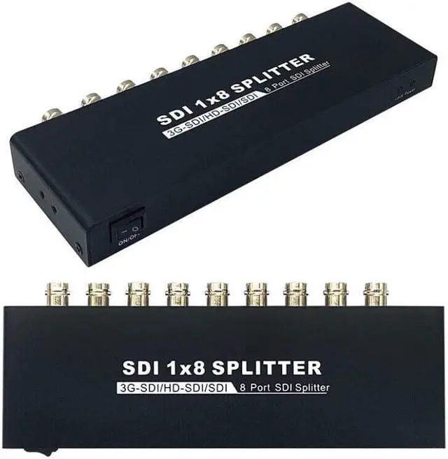 Main image of 1x8 SDI Splitter 1-input 8-output Distribution Extender,Support SD-SDI,HD-SDI and 3G-SDI and distribute to 8 simultanous SDI output