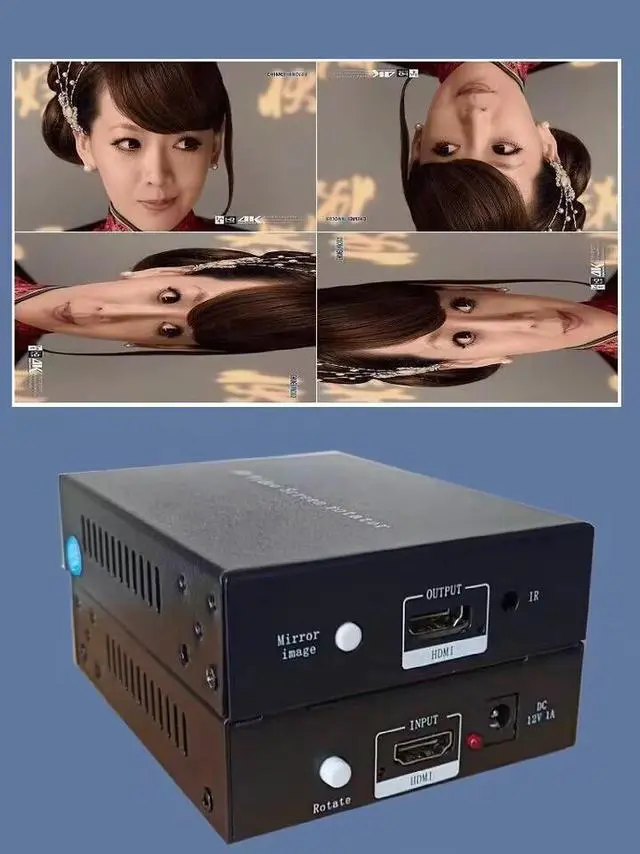 Alt view image 4 of 5 - RT001 1080P 60Hz HDMI Video Image Rotator 90/180/270 Degree Image Flip for Vertical Screen Display