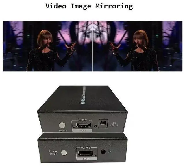 Alt view image 5 of 5 - RT001 1080P 60Hz HDMI Video Image Rotator 90/180/270 Degree Image Flip for Vertical Screen Display