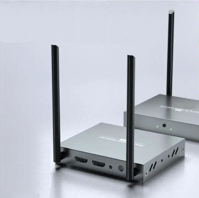 Alt view image 2 of 7 - (1 Transmitter and 3 Receivers Kit) Up to 656Ft, H.264 Wireless 1080P 60Hz Video Extender with Local Pass-through HDMI Loop-out 1 Transmitter 3 Receivers Kit 200m with IR Remote