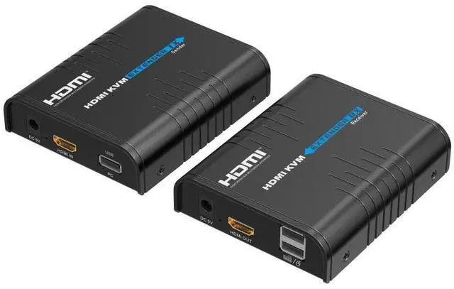 Alt view image 2 of 7 - Geniune LKV373KVM-V5.0 HDMI KVM Extender 120m Over IP Touch Screen Control Support one-to-one or one-to-many 1920x1200@60Hz Transmitter Receiver for USB Keyboard Mouse