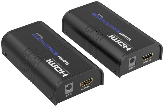 Alt view image 3 of 7 - LKV373A V5.0 HDMI Extender 120M Over IP Cat5/5e/Cat6 1920x1200@60Hz HDMI Video Audio Transmitter Receiver 1080P Extender Kit for TV PC