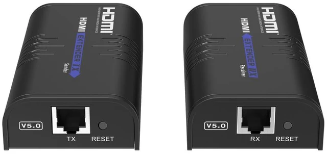 Alt view image 4 of 7 - LKV373A V5.0 HDMI Extender 120M Over IP Cat5/5e/Cat6 1920x1200@60Hz HDMI Video Audio Transmitter Receiver 1080P Extender Kit for TV PC