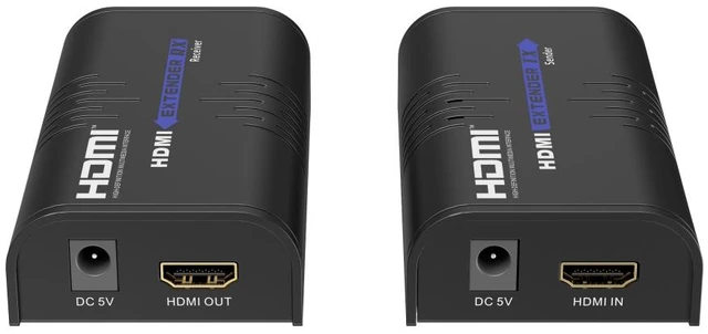Alt view image 5 of 7 - LKV373A V5.0 HDMI Extender 120M Over IP Cat5/5e/Cat6 1920x1200@60Hz HDMI Video Audio Transmitter Receiver 1080P Extender Kit for TV PC