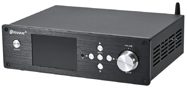 Alt view image 2 of 6 - RH-202X MAX Black Desktop Digital Music Player Dual ES9039Q2M DAC QCC3084 Decoding Music Turntable Support DSD256