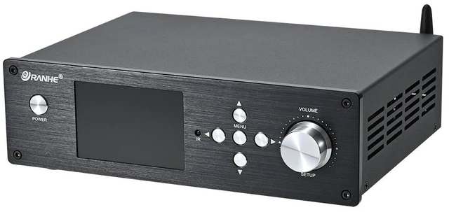 Alt view image 2 of 6 - RH-202MAX Black Panel Desktop HIFI Digital Music Player Dual ES9039Q2M DAC QCC3084 Decoding Music Turntable Support DSD256 DTS AC3