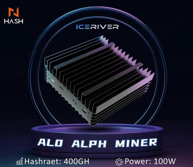 Alt view image 4 of 4 - Iceriver AL0 ALPH Miner 400Gh/s 100W PSU Included Crypto ALPH Miner Home Ming Low-Noise Asic Miner