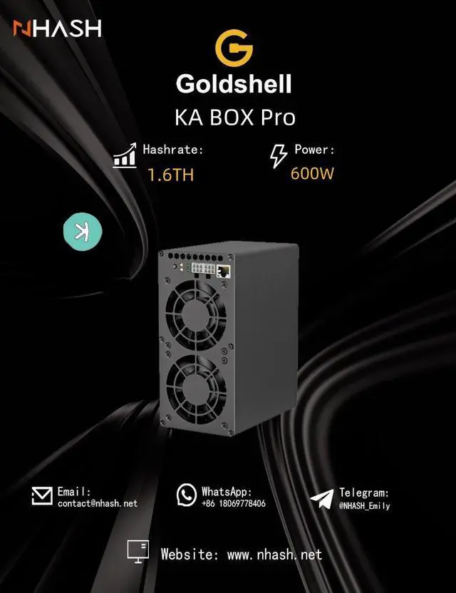 Alt view image 3 of 5 - GOLDSHELL New KA BOX Pro 1.6Th/s Kaspa Miner 600W KAS Crypto Mining Machine Kaspa Asic Miner KAS Miner Low Noise Good for Home Mining