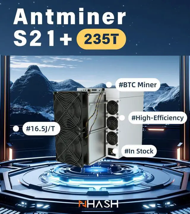 Alt view image 3 of 3 - Antminer S21+ 235Th Bitcoin BTC Bitcoin Cash BCH Miner Delivery Profitable Bitcoin Miner Antminer S21plus BTC Miner ASIC Bitcoin Mining BTC Better Than Antminer S21 T21 S19 Pro