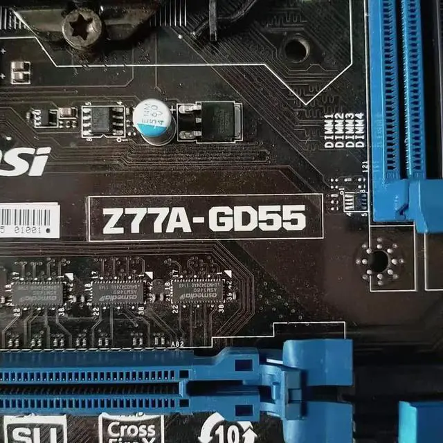Alt view image 3 of 8 - MSI Z77A-GD55 original desktop motherboard  LGA 1155 DDR3 32GB  HDMI  USB3.0 SATA3 Z77 motherboard