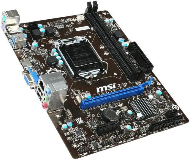 Alt view image 4 of 7 - FOR MSI H81M-E33  Intel H81 HDMI PCI-E 2.0 SATA 6Gb/s USB 3.0 Micro ATX Intel LGA 1150 Motherboard DDR3  can  use 1150  i3 i5 i7 xeon