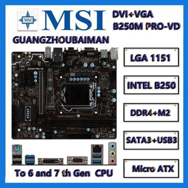 B250 on sale motherboard msi