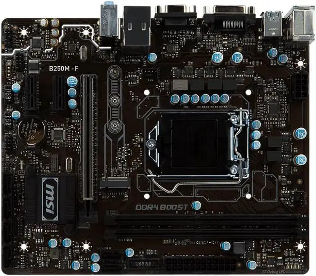 Alt view image 3 of 7 - FOR MSI B250M-F Motherboard INTEL B250 Support 6th/7th Gen Processor [ LGA 1151 CPU ], DDR4 2666 MHz, \M.2 [ NVME ] Support  USB3.1 SATA3 SATA 6Gbps Micro ATX