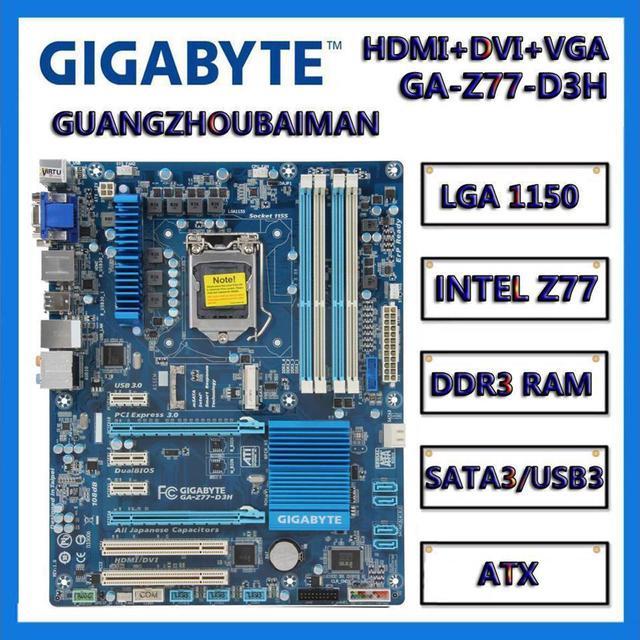 Refurbished: guangzhoubaiman for Gigabyte GA-Z77-D3H boards LGA