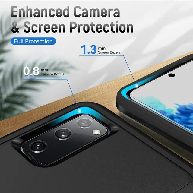 Alt view image 6 of 7 - NEW Fashion Case Shockproof Case For Samsung Galaxy S20 FE 5G Case Samsung S20 FE (Black)