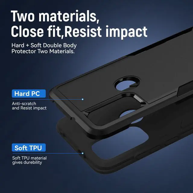 Alt view image 6 of 6 - NEW Fashion Case Shockproof Case For Moto G Power (2022) case for motorola g power 2022 (Black)