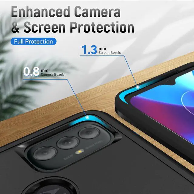 Alt view image 5 of 6 - NEW Fashion Case Shockproof Case For Moto G Power (2022) case for motorola g power 2022 (Black)