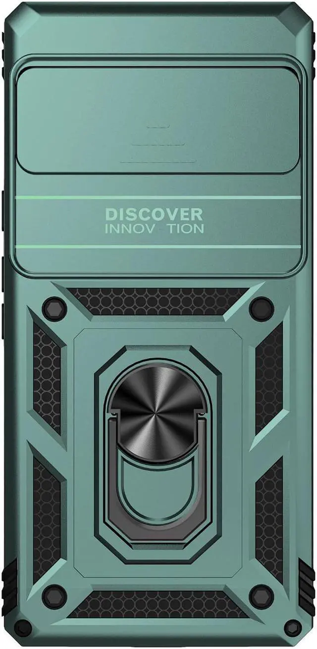 Alt view image 5 of 7 - Case with Holder Stander Shockproof Case For Google Pixel 6 Pro (Green)