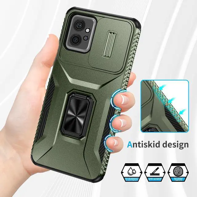 Alt view image 3 of 7 - Fashion Case with Stander Shockproof Case For Moto g power 2023 for Motorola g power 5g 2023 (Green)