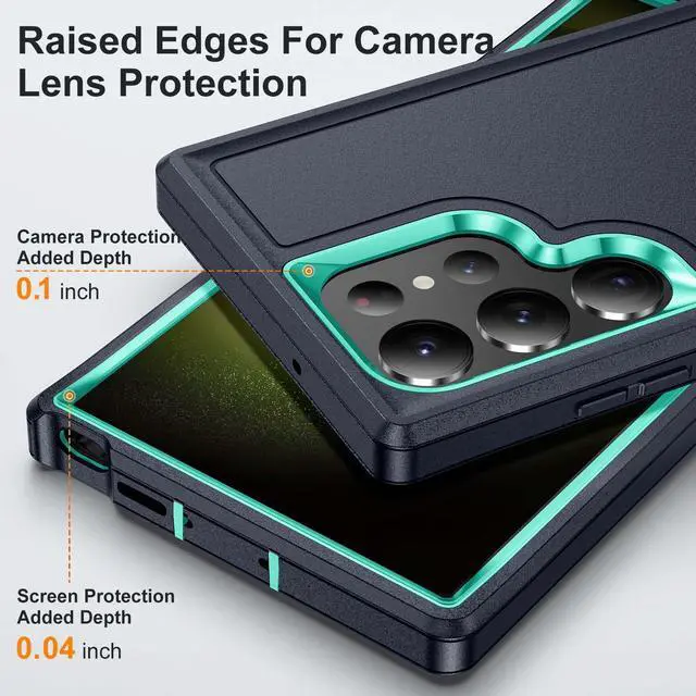 Alt view image 7 of 7 - New Fashion Case with Stander Luxury Back Cover Case For Samsung Galaxy S24 Ultra (Green)