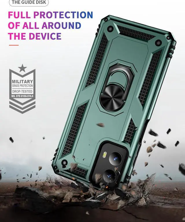 Alt view image 5 of 7 - TYJKeJi Case with Holder Stander Case Shockproof Case For Moto G 5G 2024 (Green)