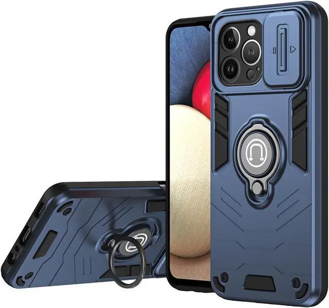 Main image of TYJKeJi Case Impact Resistant Ring Kickstand Shockproof Phone Cover Phone Case For iPhone 13 Pro (6.1inch) (Blue)
