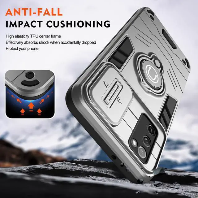 Alt view image 3 of 7 - TYJKeJi Case with Stander Back Cover Case For Samsung Galaxy S20 FE (Gray)