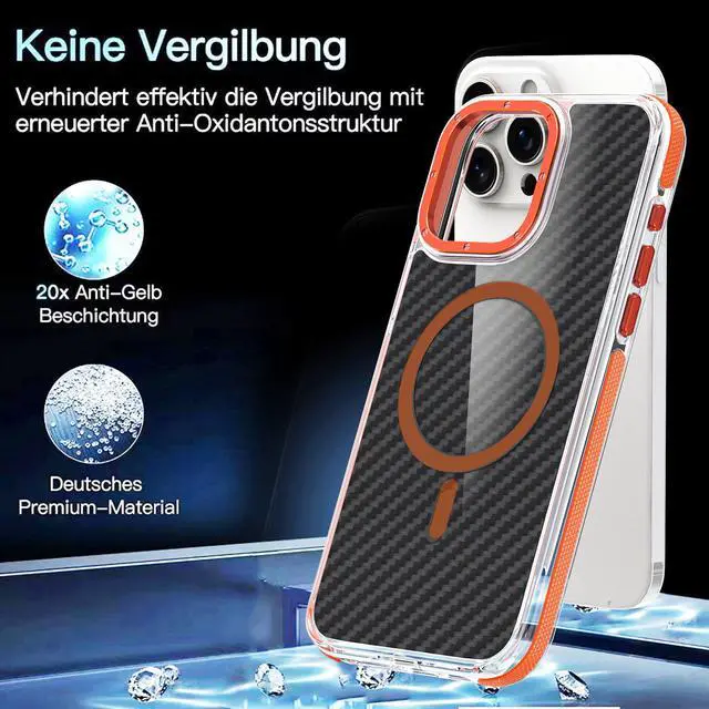 Alt view image 2 of 7 - TYJKeJi Case Wireless Charging Supported Cover Phone Case For iPhone 15 Pro Max (6.7inch) (Gray)