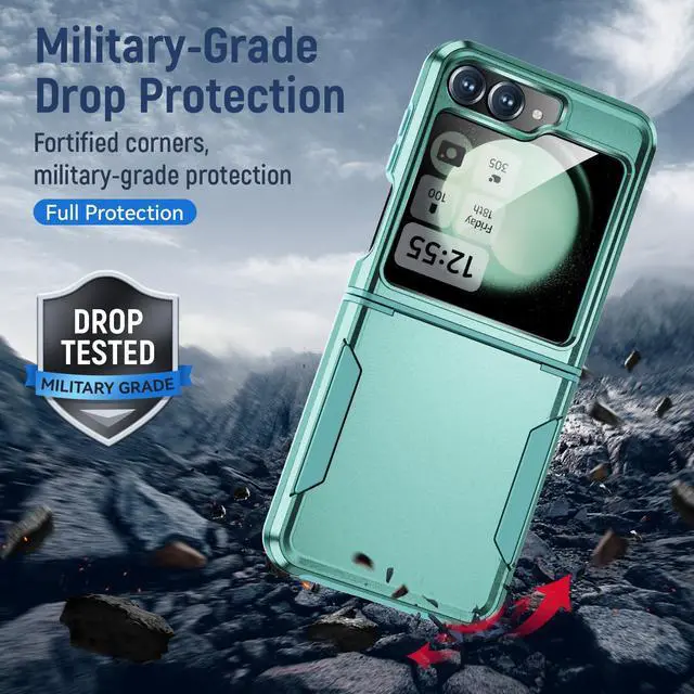 Alt view image 3 of 7 - TYJKeJi Case Cover Case For Samsung Galaxy Z Flip6 For Samsung Galaxy Z Flip 6 (Green)