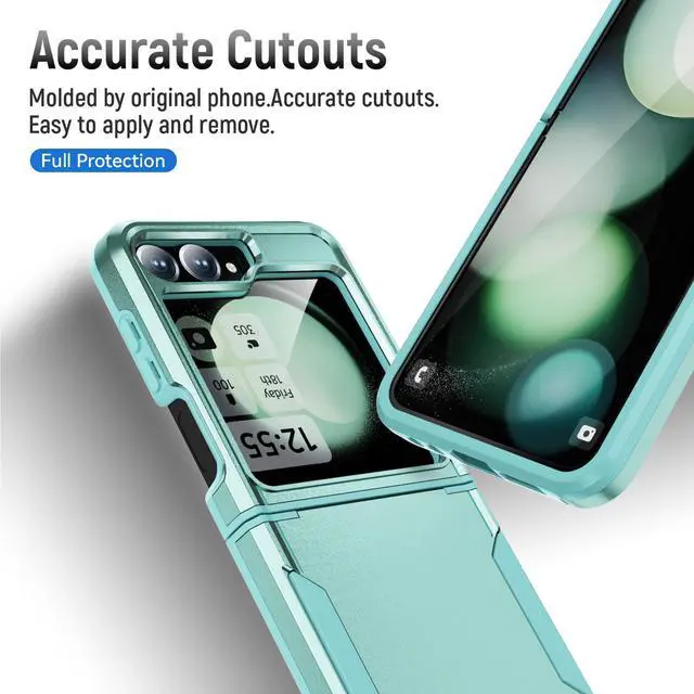 Alt view image 6 of 7 - TYJKeJi Case Cover Case For Samsung Galaxy Z Flip6 For Samsung Galaxy Z Flip 6 (Green)