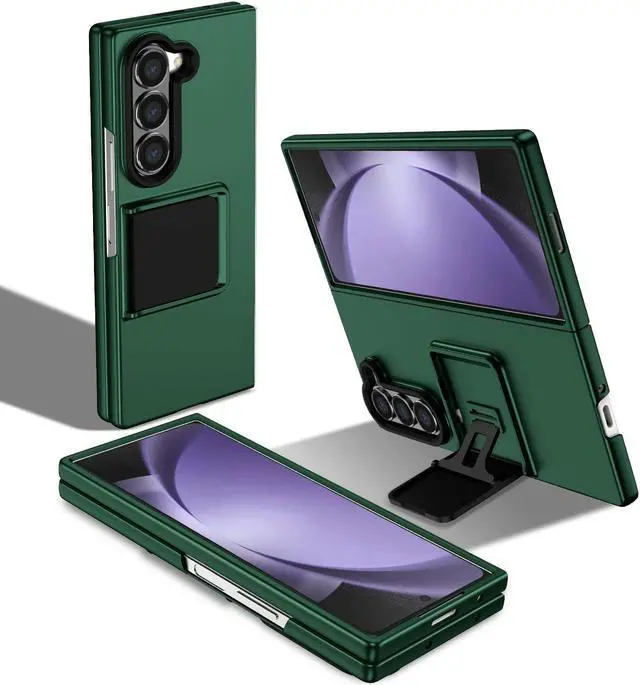 Main image of TYJKeJi Case with Stander Cover Case For Samsung Galaxy Z Fold 6 For Samsung Galaxy Z Fold6 (Green)