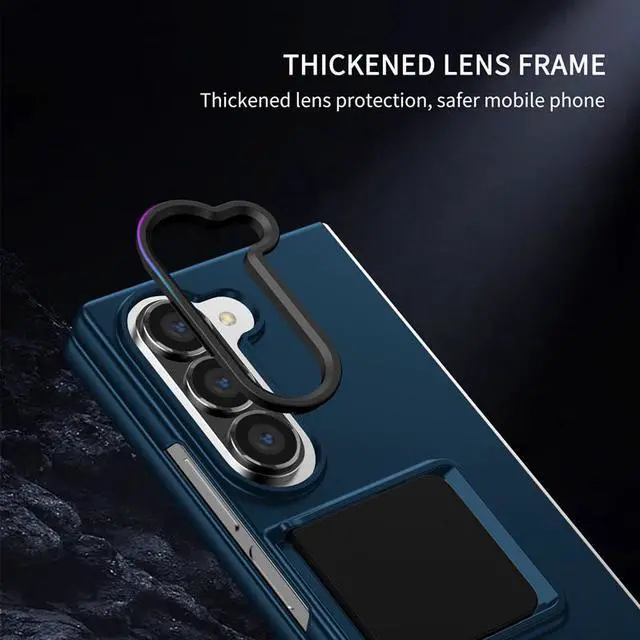 Alt view image 6 of 7 - TYJKeJi Case with Stander Cover Case For Samsung Galaxy Z Fold 6 For Samsung Galaxy Z Fold6 (Blue)