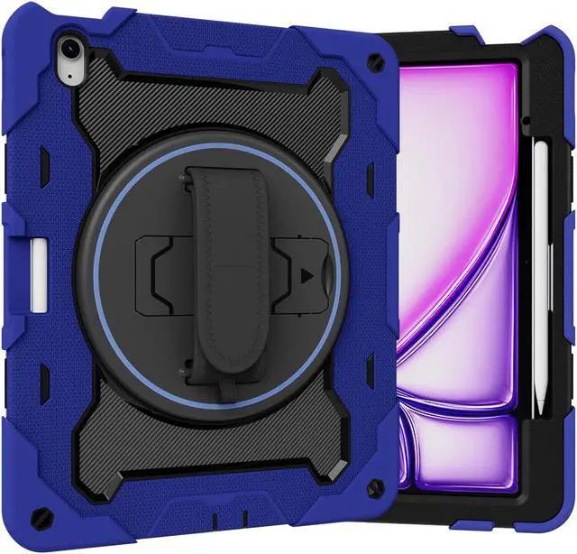 Alt view image 6 of 7 - TYJKeJi Case Fashion Protective Case Stander Case for iPad Air 13 Inch 2024 (Blue)