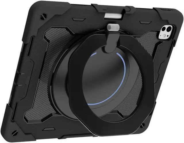 Alt view image 3 of 7 - TYJKeJi Case Fashion Protective Case Stander Case for iPad Pro 13 Inch 2024 (Black)