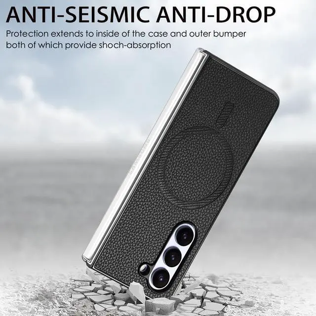 Alt view image 6 of 7 - TYJKeJi Case Back Cover Case For Samsung Galaxy Z Fold 6 For Samsung Galaxy Z Fold6 (Black)