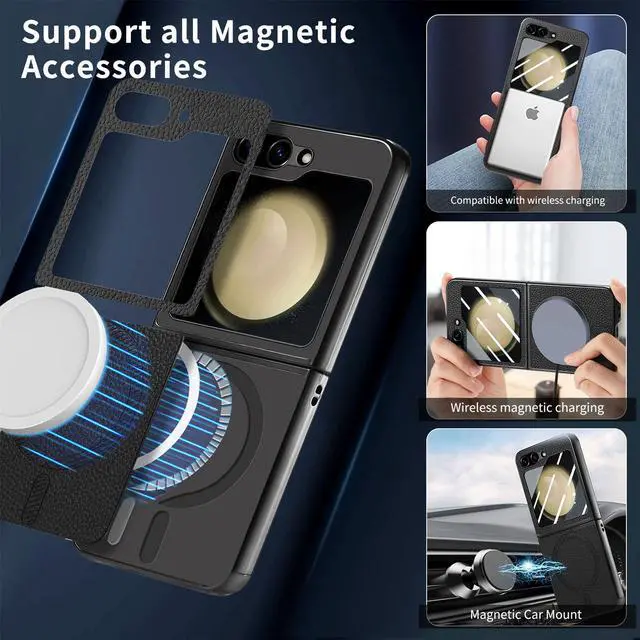 Alt view image 7 of 7 - TYJKeJi Case Back Cover Case For Samsung Galaxy Z Flip 6 For Samsung Galaxy Z Flip6 (Black)