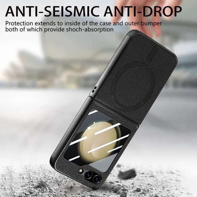 Alt view image 3 of 7 - TYJKeJi Case Back Cover Case For Samsung Galaxy Z Flip 6 For Samsung Galaxy Z Flip6 (Black)