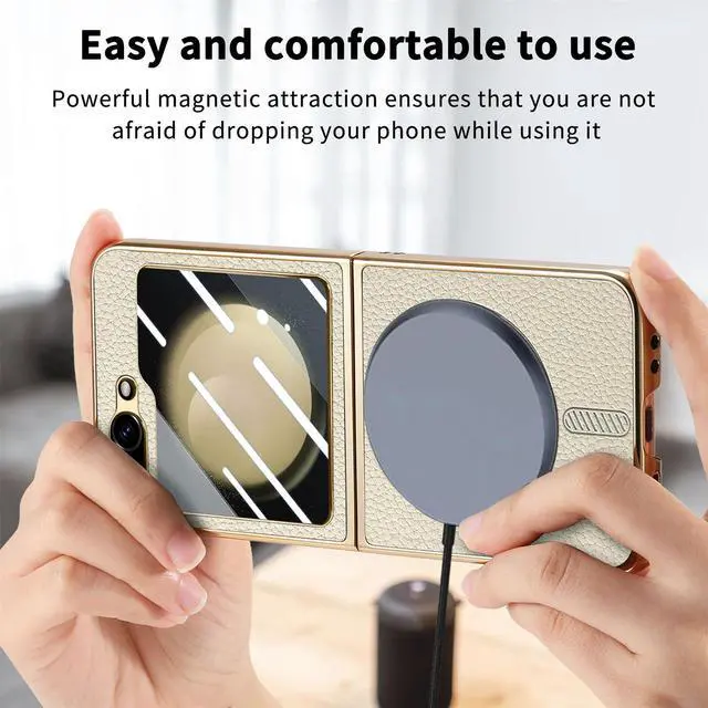 Alt view image 5 of 7 - TYJKeJi Case Back Cover Case For Samsung Galaxy Z Flip 6 For Samsung Galaxy Z Flip6 (Khaki)