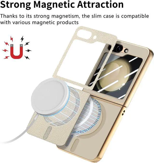 Alt view image 4 of 7 - TYJKeJi Case Back Cover Case For Samsung Galaxy Z Flip 6 For Samsung Galaxy Z Flip6 (Khaki)