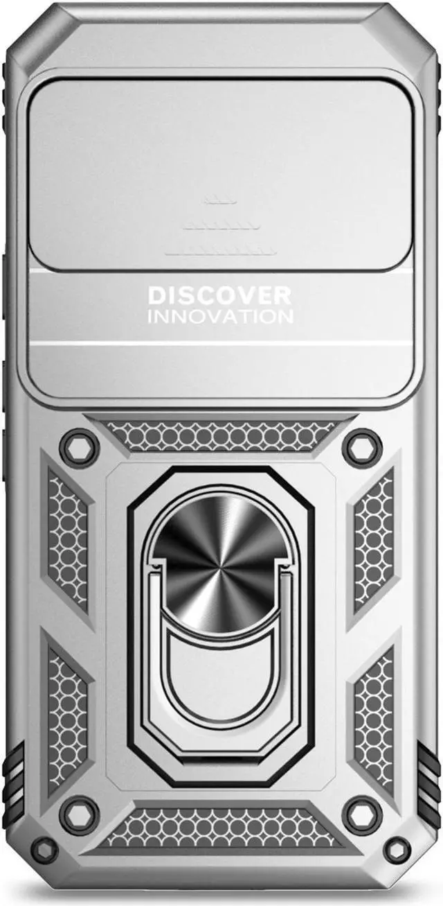 Alt view image 5 of 7 - TYJKeJi Case with Stander Back Cover Case For Google Pixel 9 Pro /  For Google Pixel9 (6.3inch) (Silver)