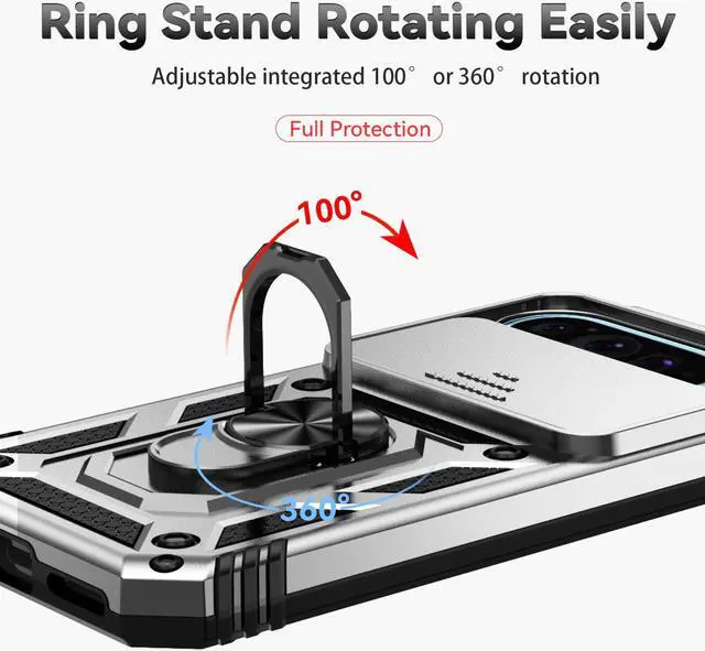 Alt view image 7 of 7 - TYJKeJi Case with Stander Back Cover Case For Google Pixel 9 Pro /  For Google Pixel9 (6.3inch) (Silver)