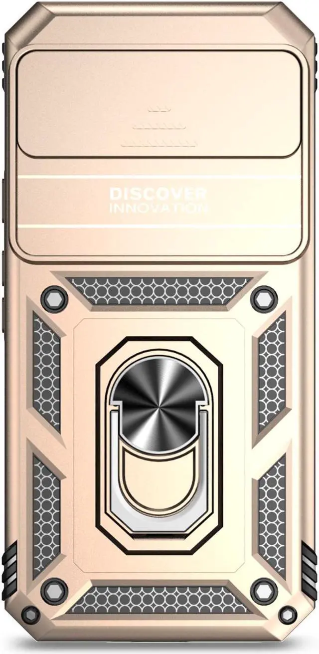 Alt view image 6 of 7 - TYJKeJi Case with Stander Back Cover Case For Google Pixel 9 Pro XL (6.8inch) (Gold)