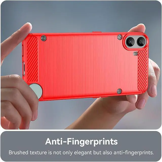 Alt view image 3 of 7 - TYJKeJi Case Back Cover Ultra Thin Case For Nothing CMF Phone 1 (Red)