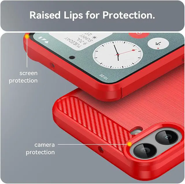 Alt view image 6 of 7 - TYJKeJi Case Back Cover Ultra Thin Case For Nothing CMF Phone 1 (Red)
