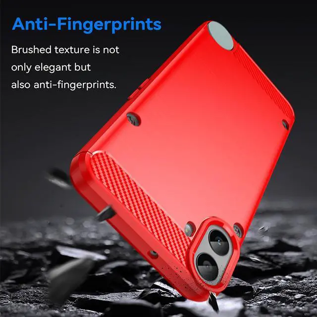 Alt view image 5 of 7 - TYJKeJi Case Back Cover Ultra Thin Case For Nothing CMF Phone 1 (Red)