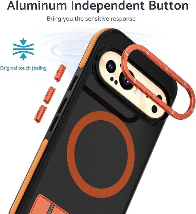 Alt view image 6 of 7 - TYJKeJi Case with Stander Cover Case For Google Pixel 9 Pro XL (6.8inch) (Blue)